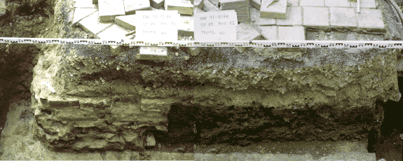Mauer St.87, NO.- Profil, im Vordergrund Mauer St.86