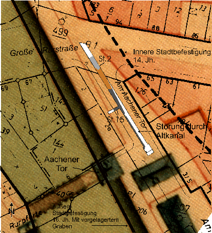 Schnitte St.2 + 15, eingetragen in Synopse 1805/1991