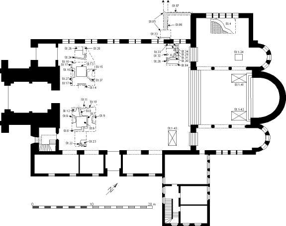 Abb. 23: - Gesamtplan mit den Ergänzungen vom 03.06.1998 St.33, 85, 86 und 87
